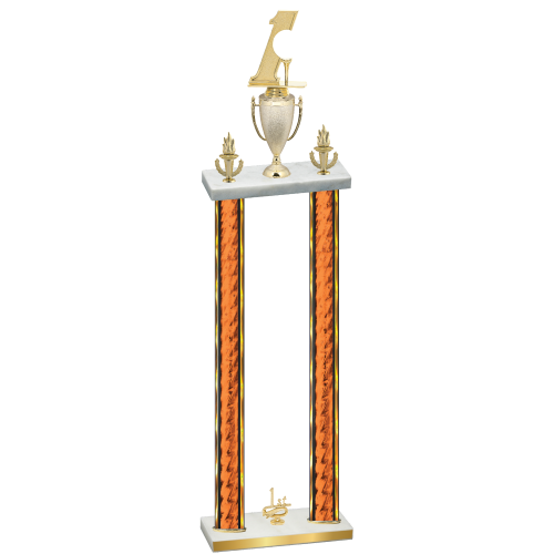 Double Orange Glacier First Place Golf Trophy