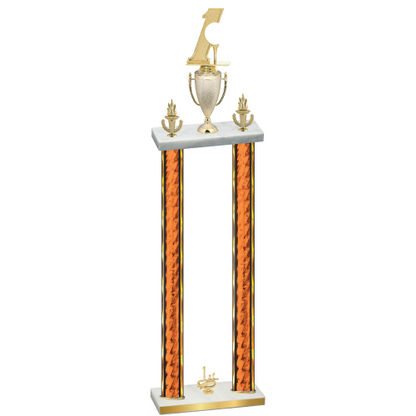 Double Orange Glacier First Place Golf Trophy