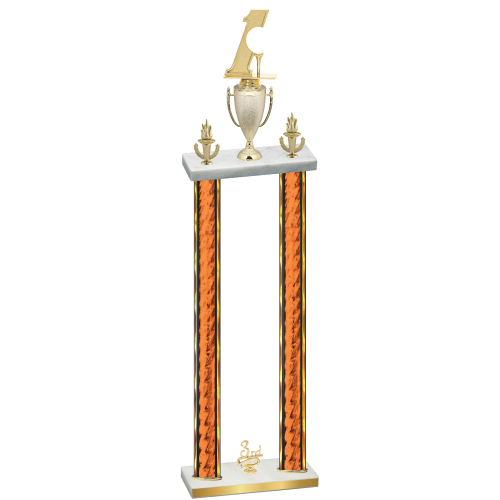 Double Orange Glacier Third Place Golf Trophy