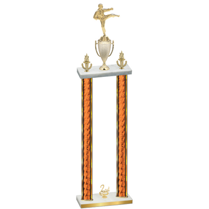 Double Orange Glacier Second Place Karate Trophy
