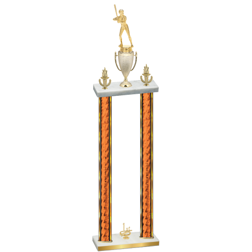 Double Orange Glacier First Place Softball Trophy