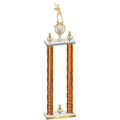 Double Orange Glacier Victory Softball Trophy