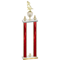 Double Red Glacier Year Football Trophy