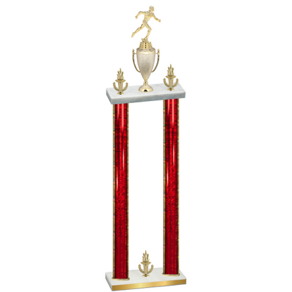 Double Red Glacier Victory Running Trophy