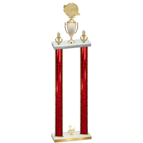 Double Red Glacier Second Place Running Trophy