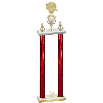 Double Red Glacier Fourth Place Running Trophy