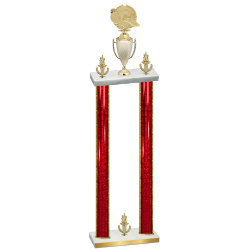 Double Red Glacier Victory Running Trophy