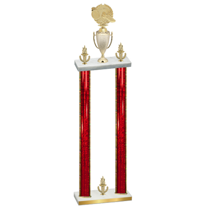 Double Red Glacier Victory Running Trophy