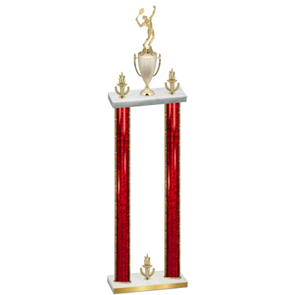 Double Red Glacier Victory Tennis Trophy