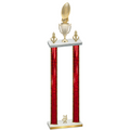 Double Red Glacier Year Football Trophy