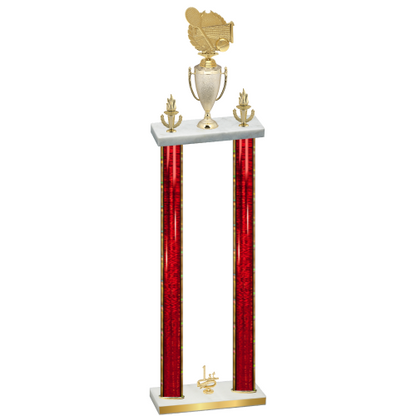 Double Red Glacier First Place Tennis Trophy