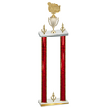 Double Red Glacier Victory Tennis Trophy