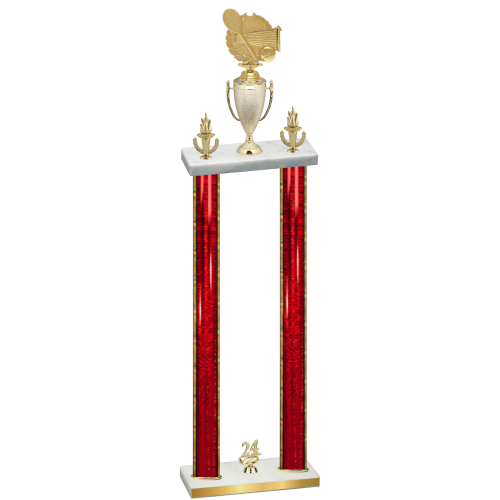 Double Red Glacier Year Tennis Trophy
