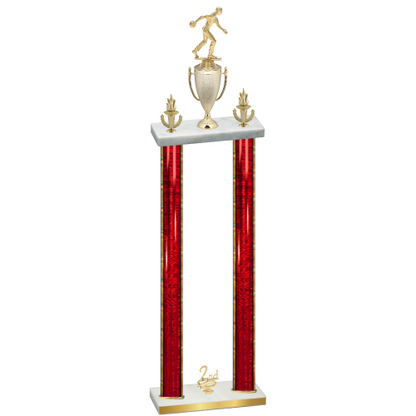 Double Red Glacier Second Place Bowling Trophy