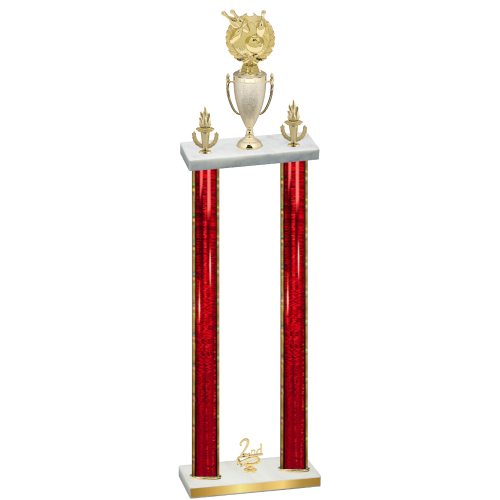 Double Red Glacier Second Place Bowling Trophy