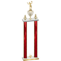 Double Red Glacier First Place Volleyball Trophy