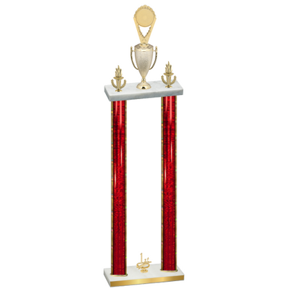 Double Red Glacier First Place Insert Trophy