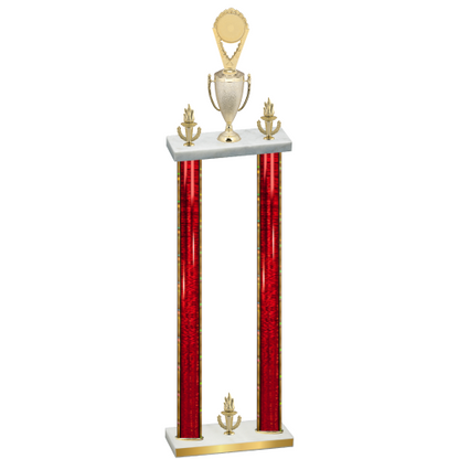Double Red Glacier Victory Insert Trophy
