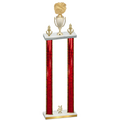 Double Red Glacier Year Cheerleading Trophy