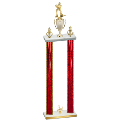 Double Red Glacier Third Place Hockey Trophy