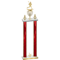 Double Red Glacier Third Place Lacrosse Trophy