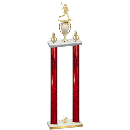 Double Red Glacier First Place Lacrosse Trophy