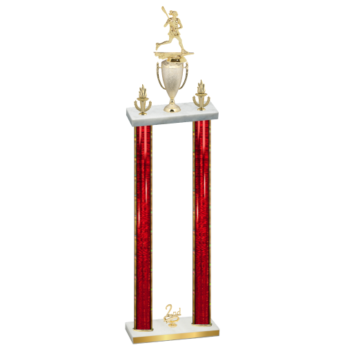 Double Red Glacier Second Place Lacrosse Trophy