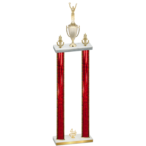 Double Red Glacier Fourth Place Victory Trophy