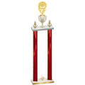 Double Red Glacier First Place Pickleball Trophy