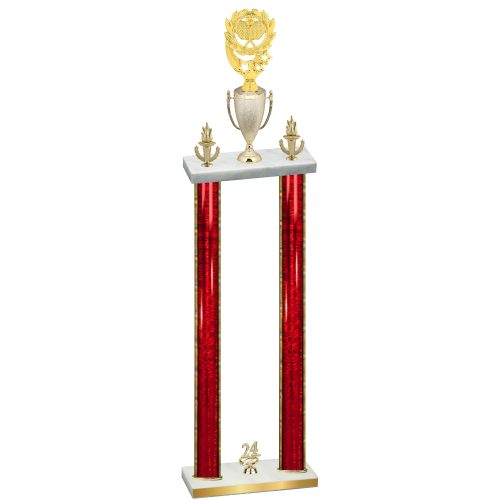 Double Red Glacier Year Pickleball Trophy