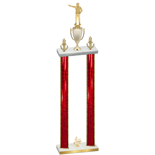 Double Red Glacier Fourth Place Shooter Trophy