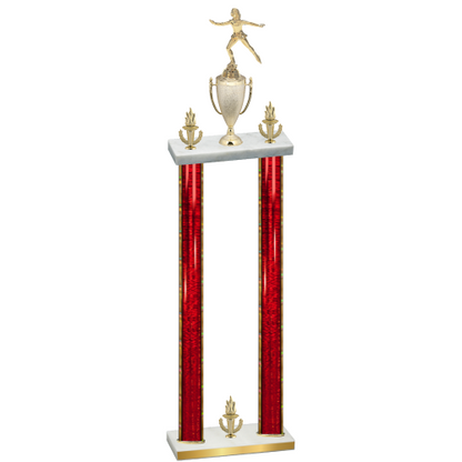 Double Red Glacier Victory Skater Trophy