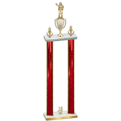 Double Red Glacier Year Holiday Trophy