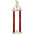 Double Red Glacier Year Fishing Trophy