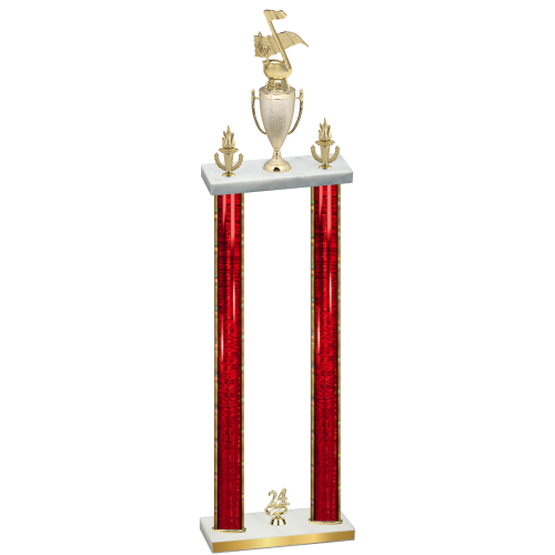 Double Red Glacier Year Music Trophy