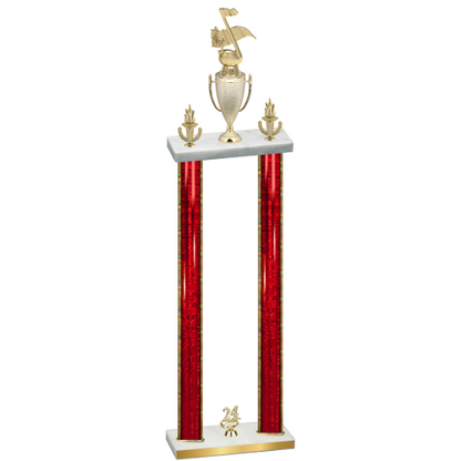 Double Red Glacier Year Music Trophy