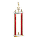 Double Red Glacier Victory Golf Trophy