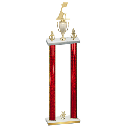 Double Red Glacier Year Golf Trophy