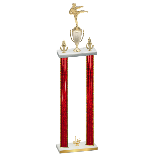 Double Red Glacier First Place Karate Trophy