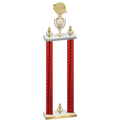 Double Red Carbon Fiber Victory Running Trophy