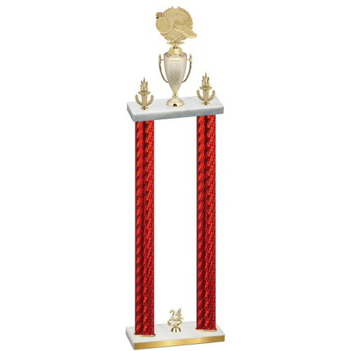 Double Red Carbon Fiber Year Running Trophy