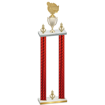 Double Red Carbon Fiber Victory Tennis Trophy