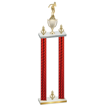 Double Red Carbon Fiber Victory Tennis Trophy