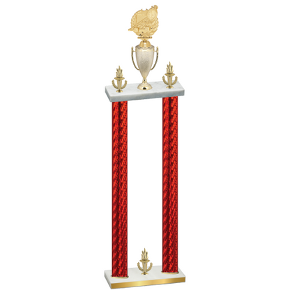 Double Red Carbon Fiber Victory Swimming Trophy