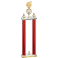 Double Red Carbon Fiber Year Swimming Trophy