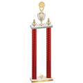 Double Red Carbon Fiber First Place Insert Trophy