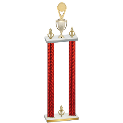 Double Red Carbon Fiber Victory Insert Trophy