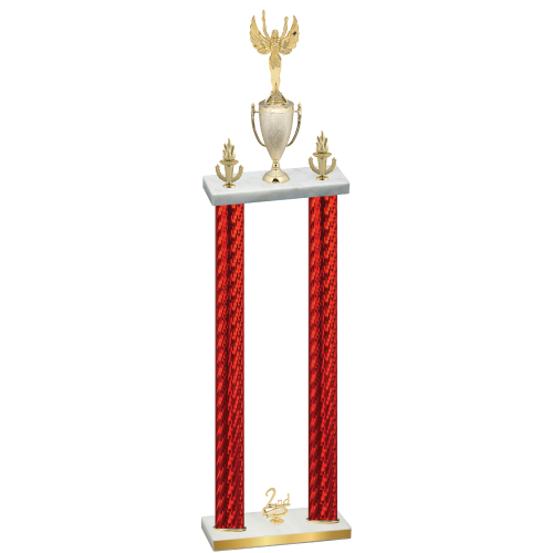 Double Red Carbon Fiber Second Place Victory Trophy