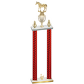 Double Red Carbon Fiber Second Place Horses Trophy