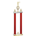Double Red Carbon Fiber Year Archery Trophy